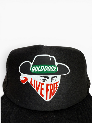 Gold Dogs Bandit Flat Bill Trucker Hat