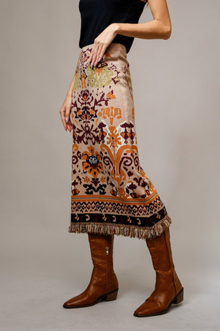 Smoke On The Water Midi Skirt