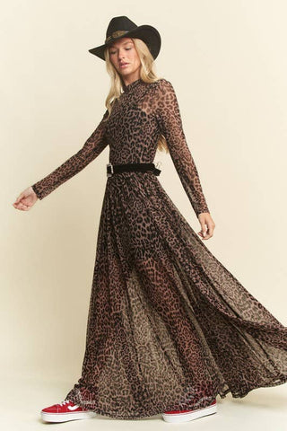 Mayhem Long Sleeve Mesh Dress