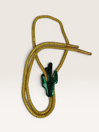 Sparkle Cactus Bolo Tie