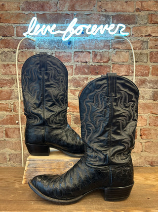 Tony Lama Vintage Ostrich Men’s Cowboy Boots Size 11.5