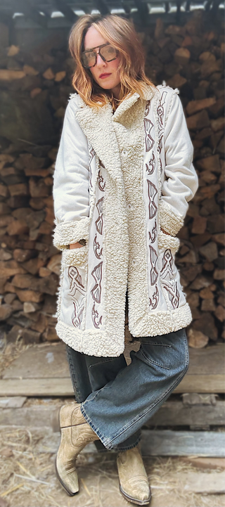 Somewhere Over Laredo Sherpa Coat