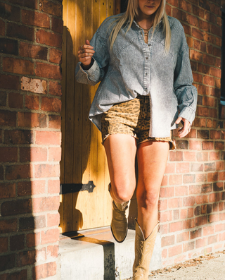 Fly Away Chambray Button Down Shirt
