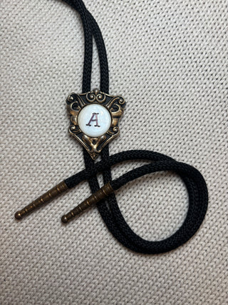 Ceramic “A” Bolo Tie