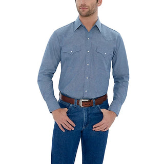 Ely Long Sleeve Chambray Work Shirt
