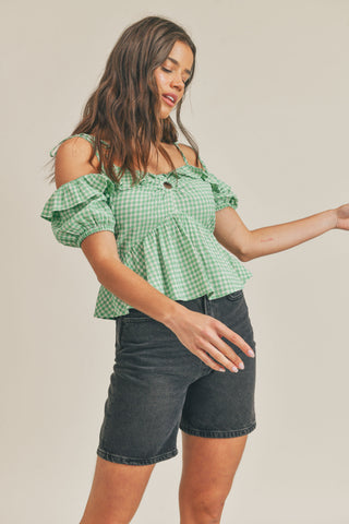 Presley Gingham Top