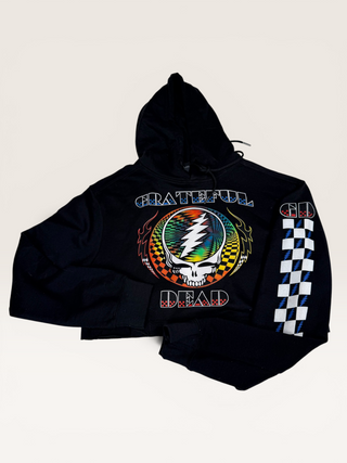 Grateful Dead Chop Shop Cropped Hoodie