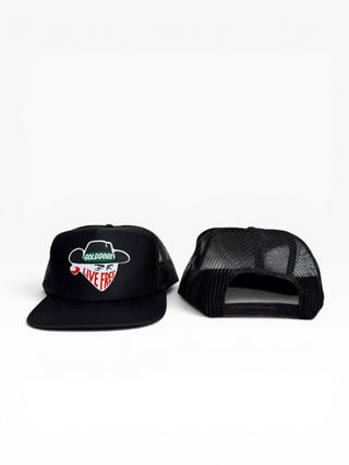 Gold Dogs Bandit Flat Bill Trucker Hat