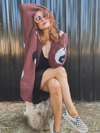 Good Vibes Oversized Cardigan