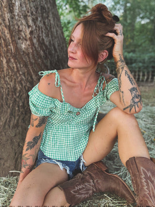 Presley Gingham Top