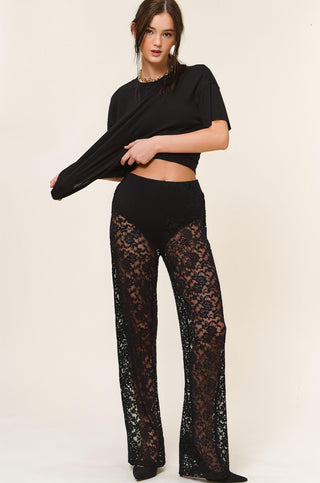 Stop and Stare Lace Pants