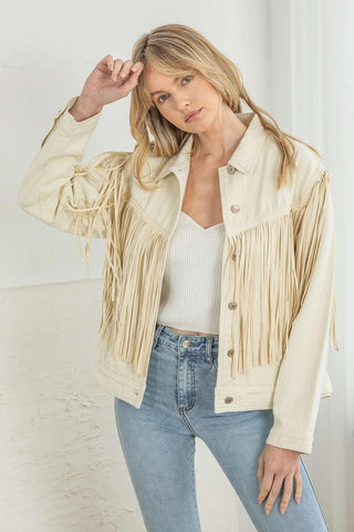 Nomad Denim Fringe Jacket