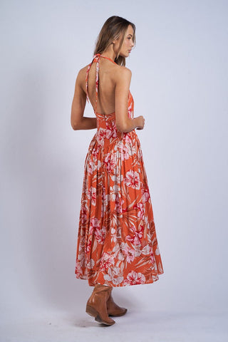 Orange Blossom Special Midi Dress
