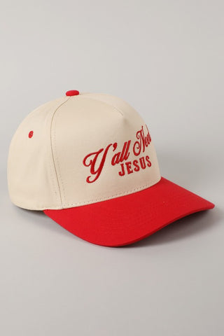 Manda Leigh Y'all Need Jesus Trucker Hat