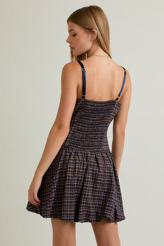 Good Times Plaid Mini Dress