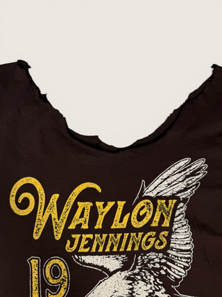 Waylon Jennings Chop Shop Distressed T-Shirt