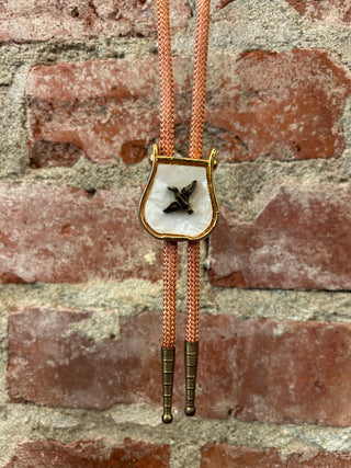 Mother of Pearl Mallard Bolo Tie