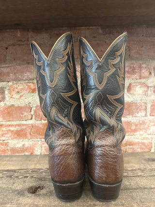 Lucchese Bull Neck Leather Men’s 11 Wide Cowboy Boots