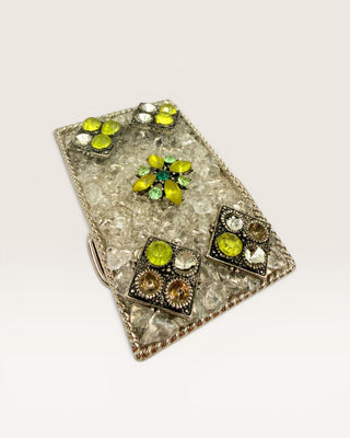 Vintage bejeweled Rectangle Belt Buckle