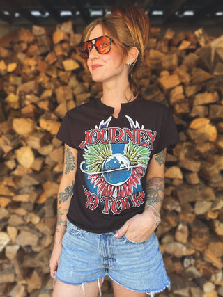 Chop Shop Journey '79 Tour Cropped T-Shirt