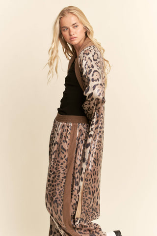 Caviar Dreams Leopard Sequins Duster