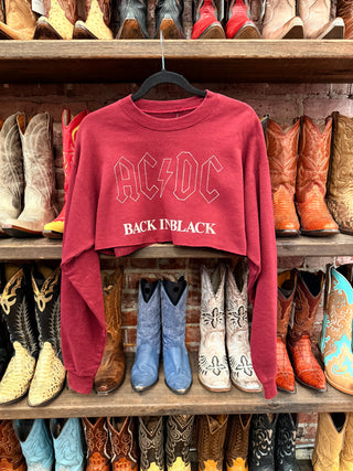 Chop Shop AC/DC Cropped Sweatshirt