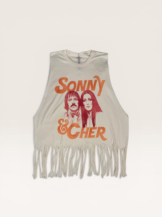 Sonny and Cher Chop Shop Fringe Muscle Tank
