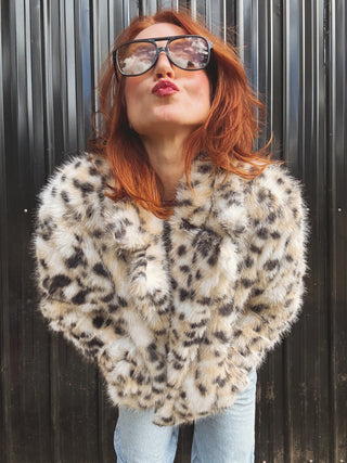 Rock Of Ages Leopard Faux Fur Jacket