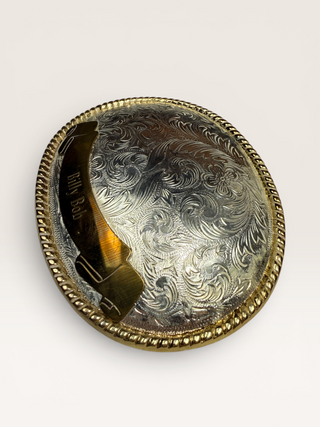 Vintage Engraved “Billy Bob”Montana Silversmiths Belt Buckle