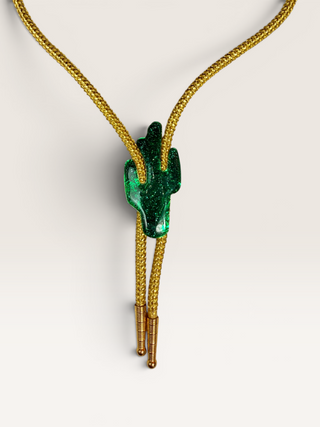 Sparkle Cactus Bolo Tie