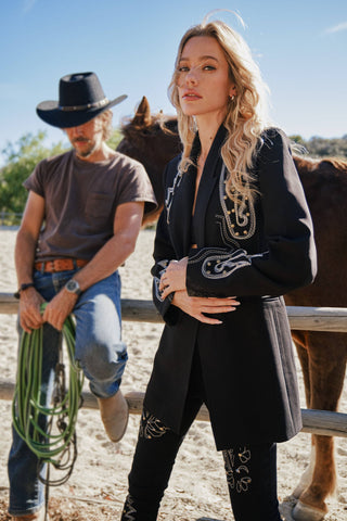 Shania Embroidered Blazer