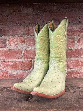 Portillo Salvaje Ostrich Cowboy Boots Women's Size 8