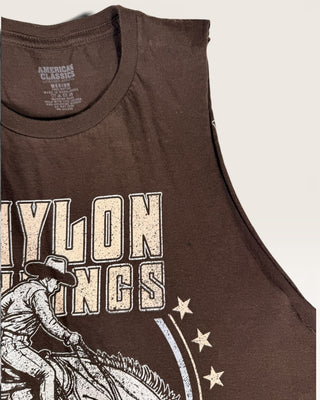 Waylon Jennings Rebel Chop Shop Muscle Tank