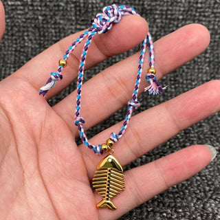 18k Gold Rocky Shore Fish Bracelets