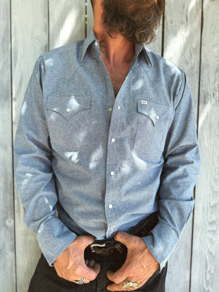 Ely Long Sleeve Chambray Work Shirt
