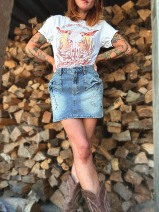Make It Sweet Denim Skirt