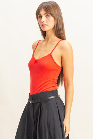 This Is It Lace Trim Tank