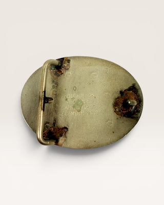 Whiting Oval Metal Belt Buckle