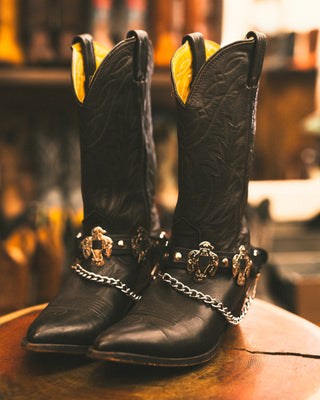 Thunderbird Concho Boot Harness Chain Strap