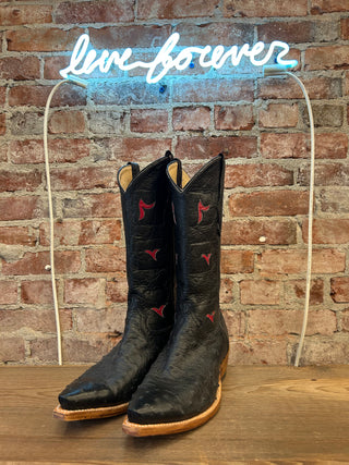 Handmade Ostrich Women’s Cowboy Boots Size 10/Men’s Size 8.5