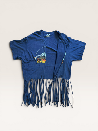 Scorpions Chop Shop Fringe T-Shirt Vest