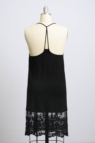 Sugar On Me Lace Trim Tank Dress