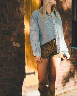 Fly Away Chambray Button Down Shirt