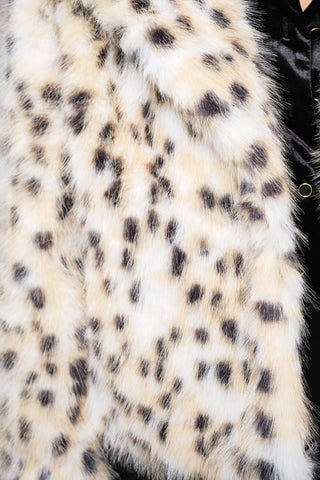 Rock Of Ages Leopard Faux Fur Jacket