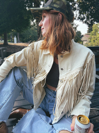 Nomad Denim Fringe Jacket