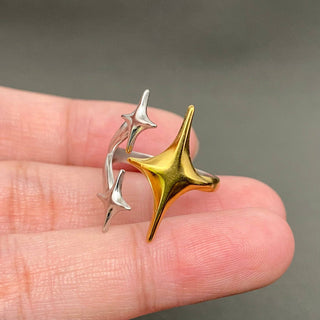 18k Twinkle Two Tone Ring