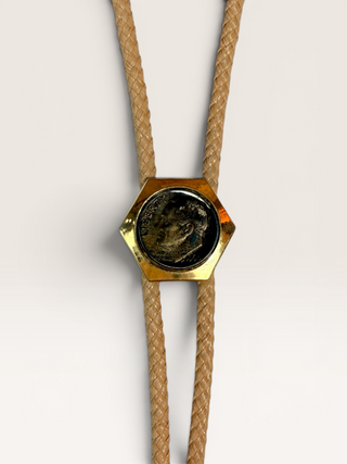 Vintage Roosevelt Dime Bolo Tie