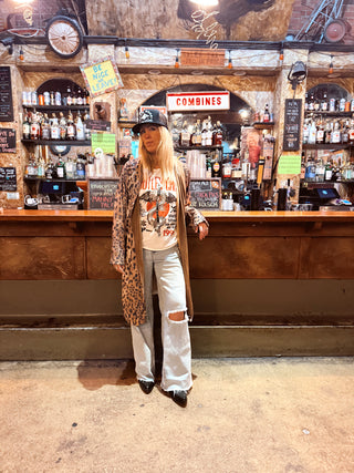 Caviar Dreams Leopard Sequins Duster