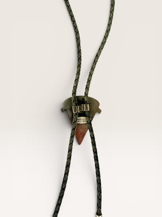 Vintage Triangle Stone Bolo Tie