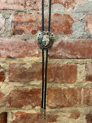 Silver Horse Portrait Bolo Tie